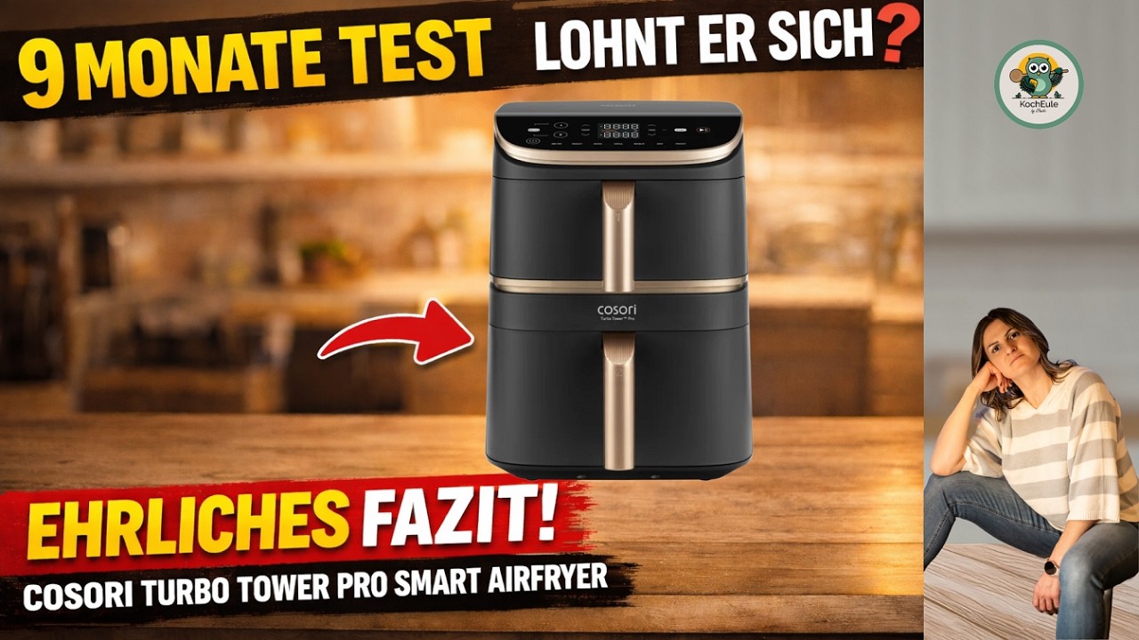 Review Cosori Turbo Tower Pro Smart Airfryer – Fazit  nach über 9 Monaten / Deep Dive