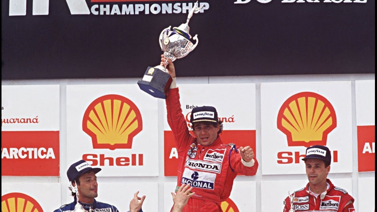 GP do Brasil de 1991 = Vitoria de Ayrton Senna, Última volta, Pódio e Entrevista!