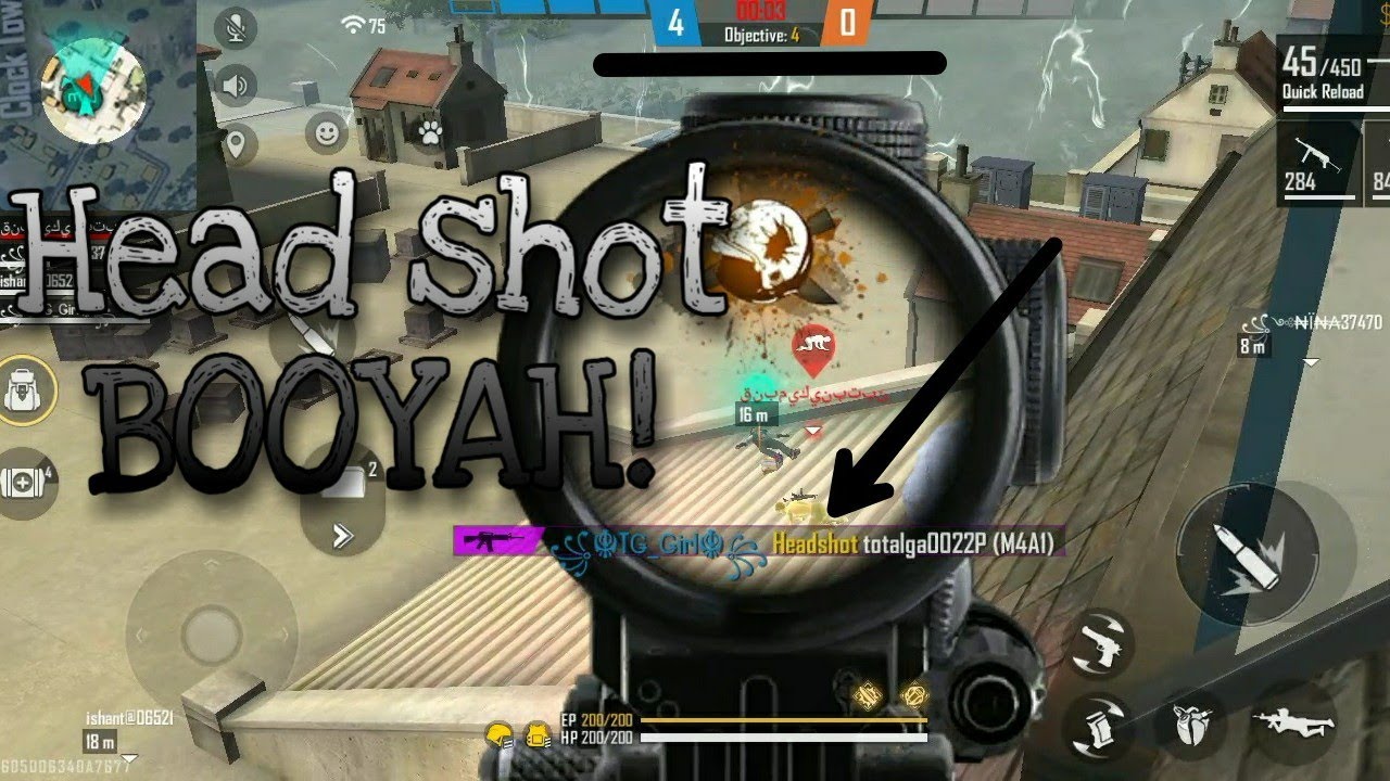 Head shot BOOYAH! in clash squad ranked match | Tamil Gaming Girl
