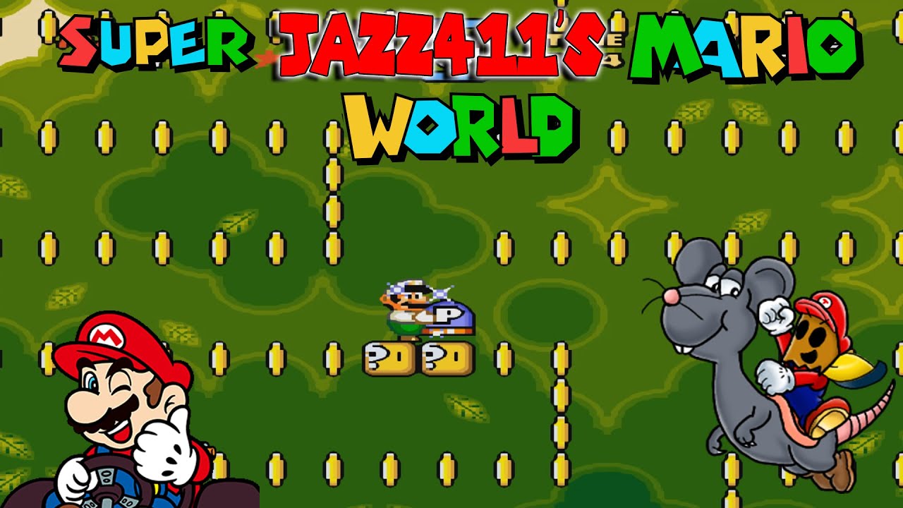 Super Mario Jazz411's World o Mario pouco diferente? - SMW HACKS