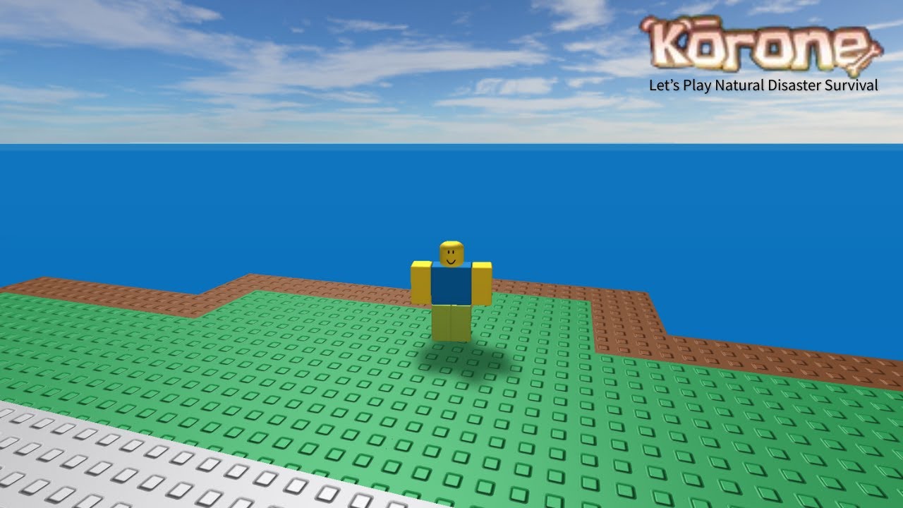Let’s Play Natural Disaster Survival on Korone! | Godeesg0editzplays