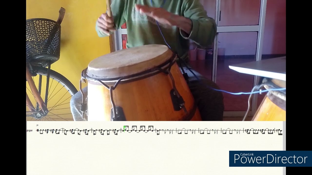Candombe. practicando repique al estilo Barrio Sur