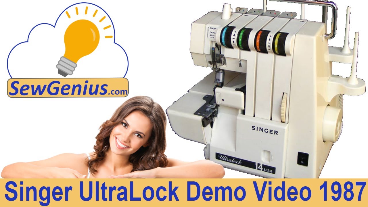 Singer Ultralock Serger Demo Video from 1987