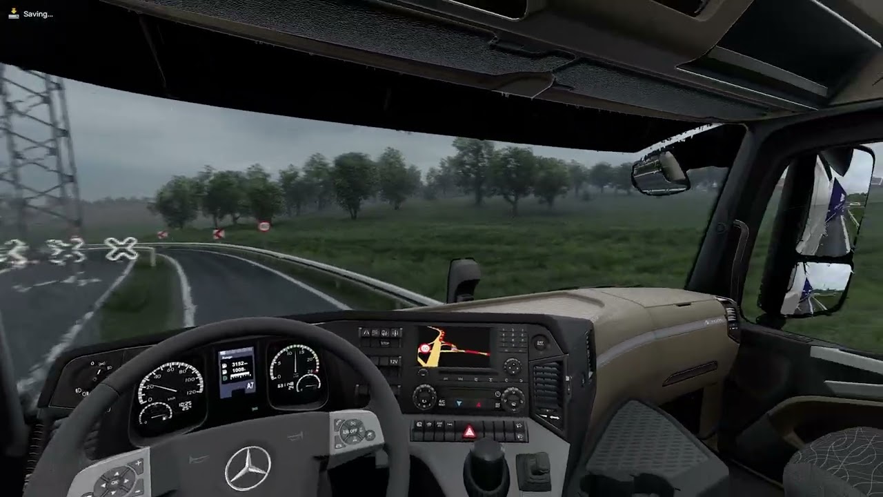 4K Realistic ​UltraGraphic v2​ Mercedes Euro Truck Simulator 2 Snowymoon Mods Gameplay