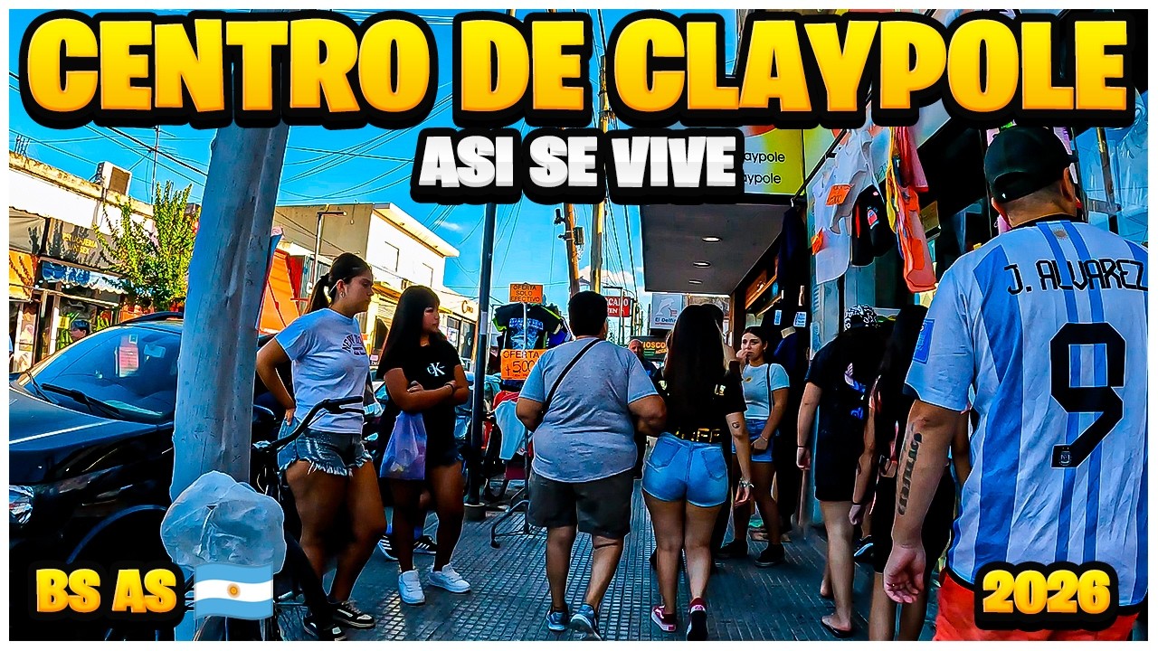 Caminando por el centro de Claypole: así se vive el barrio [4K]