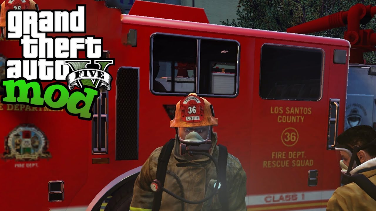 GTA V Mod - Kelly's Fire Crew! (Rescue Mod V)