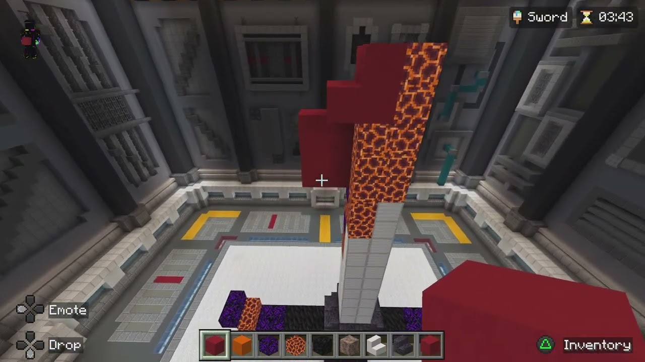 بنيت سيف الجحيم😱😱🔥تحدي البناء #ماينكرافت