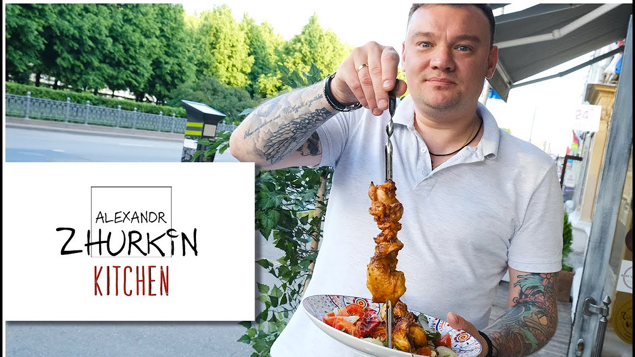 Приготовление шашлыка в домашних условиях в духовке/Шашлык из куриных окорочков в духовке