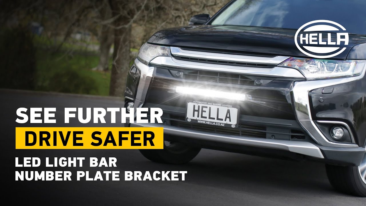 LED Light Bar - Easy Mount Number Plate Bracket