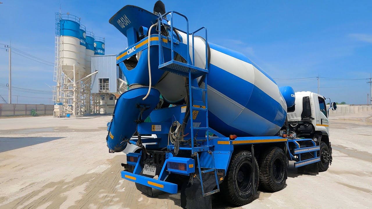 รถปูนซีเมนต์ รถปูน เพลงสนุก รถโม่ รถเทปูน รถผสมปูน รถไถ รถตัก Mixer Truck  Cement Truck Thailand EP4