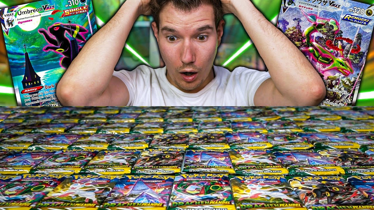 Das RIESEN 100 Booster POKÉMON Drachenwandel Opening