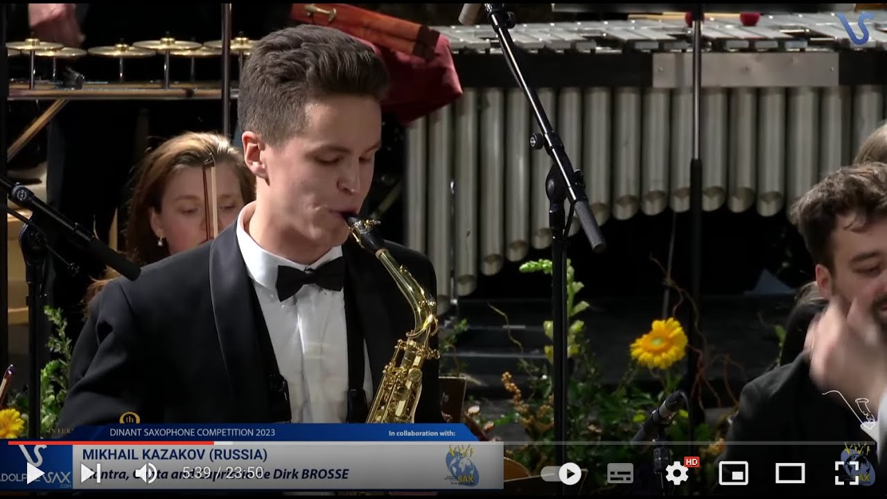 Mikhail KAZAKOV (Russia) plays Mantra, Canto and Capriccio by Dirk BROSSÉ