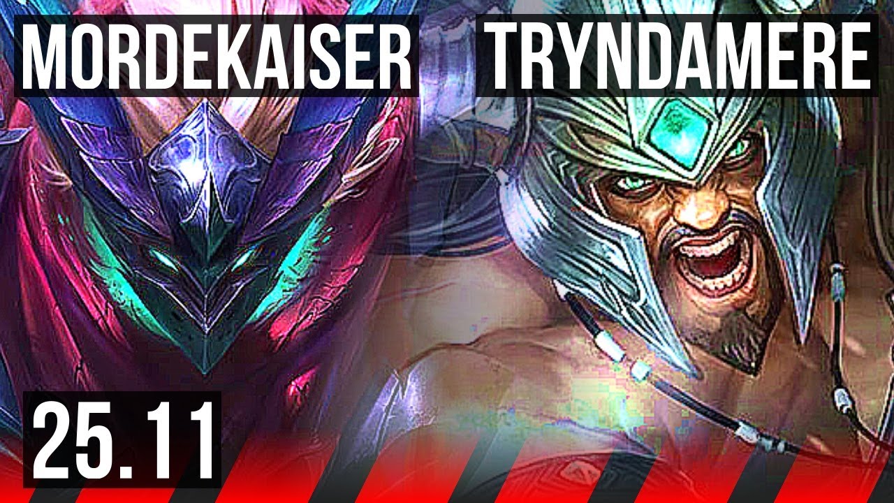 MORDEKAISER vs TRYNDAMERE (TOP) | 4k comeback, 500+ games, Dominating | EUW Master | 25.11