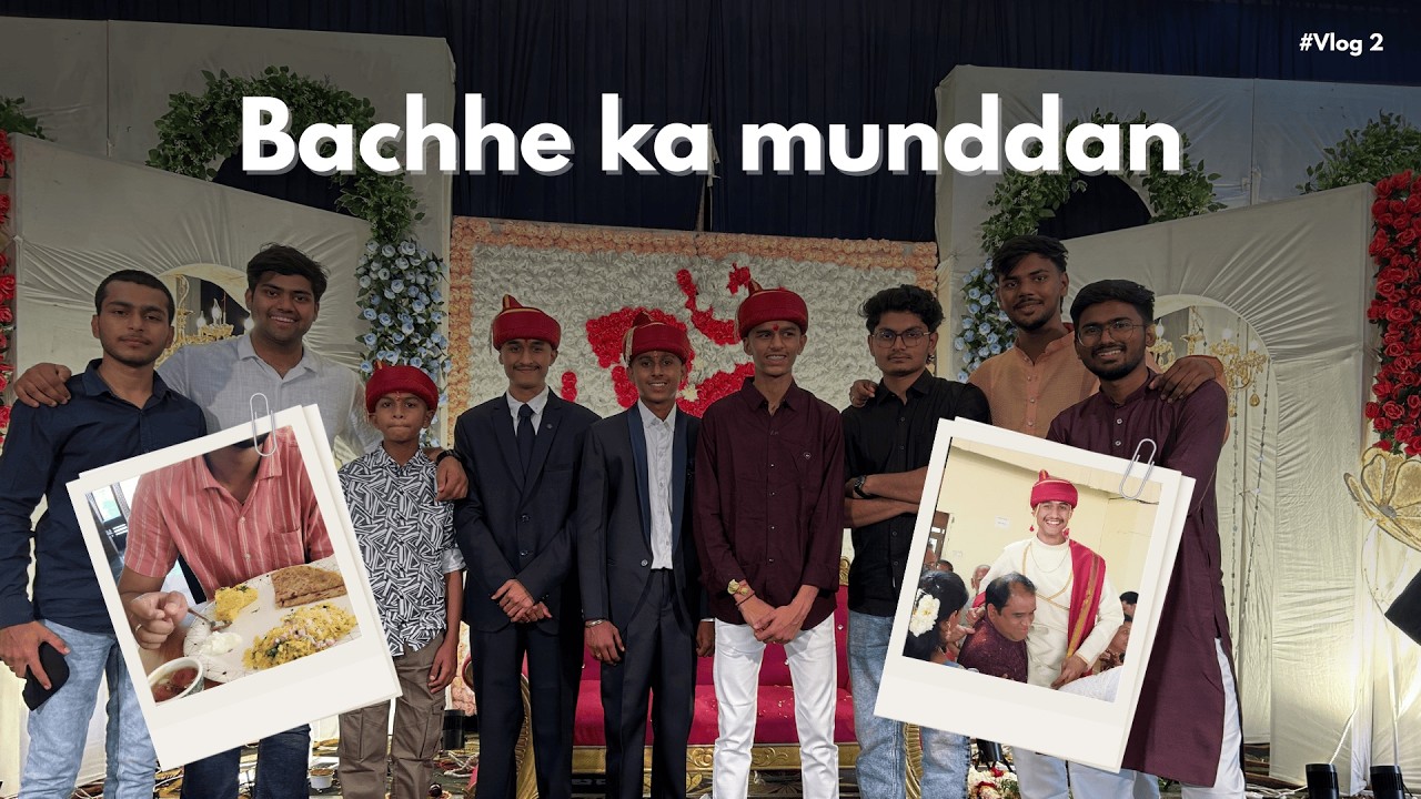Aryan ka munddan Ft.Jyotiraditya and friends