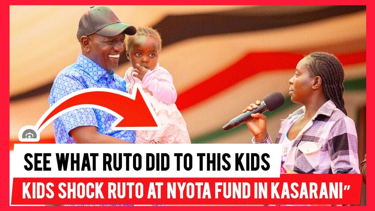  Watch How These Beautiful Kids Shock  Ruto at Kasarani Nyota Fund!”