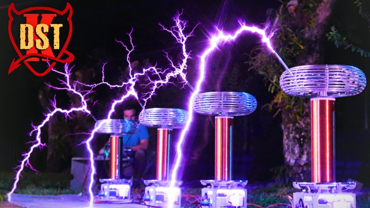 Toto - Hold the Line, but with TESLA COILS