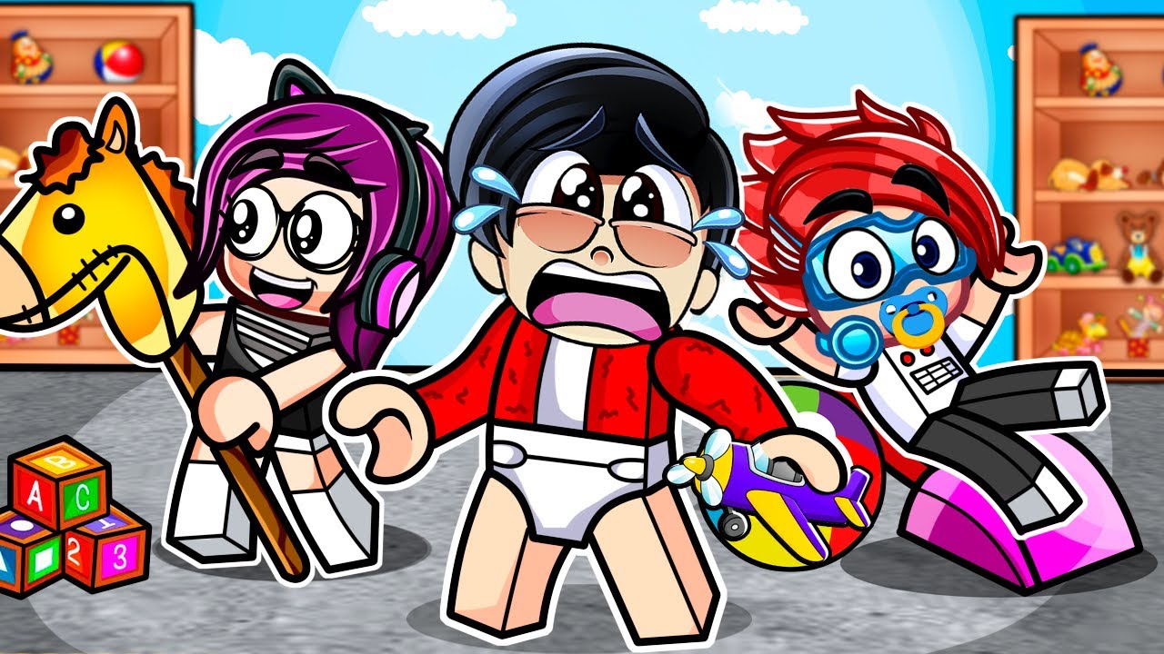 WE BECAME A BABY FAMILY on Roblox | Karim Juega