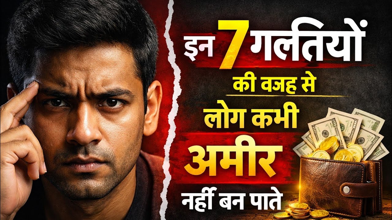 इन 7 गलतियों की वजह से लोग कभी अमीर नहीं बन पाते