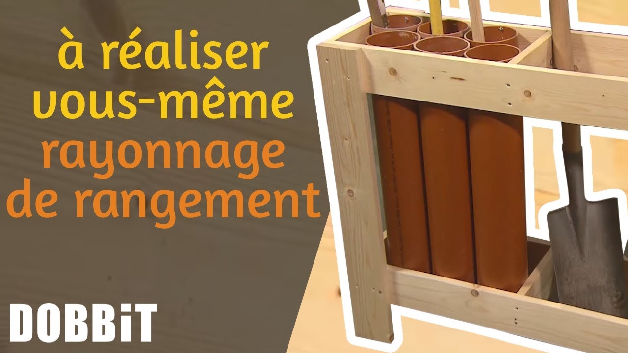 Réalisez vous-même un rayonnage de rangement pratique pour vos outils de jardinage