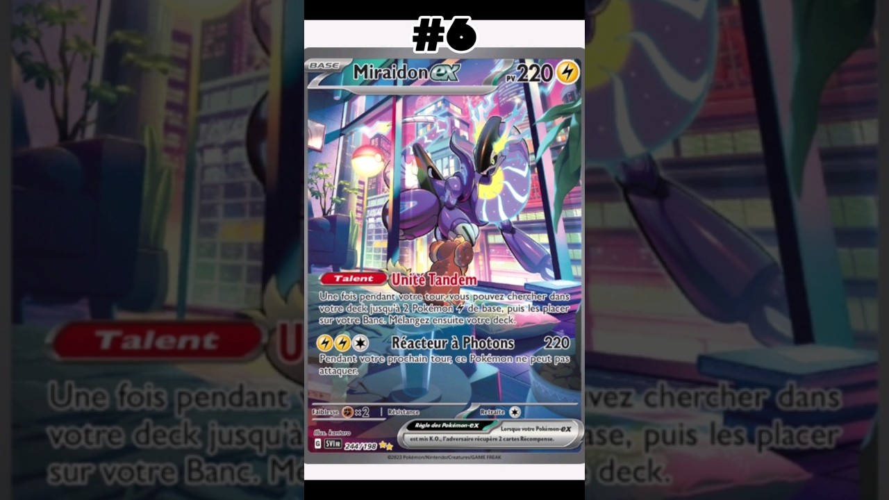 Top 10 best Pokemon cards ( Écarlate et Violet )