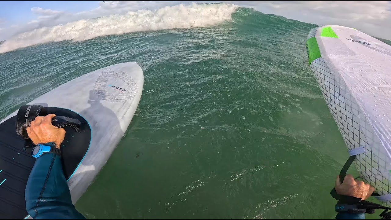 Wingfoil // Tempête Amy à Cherbourg