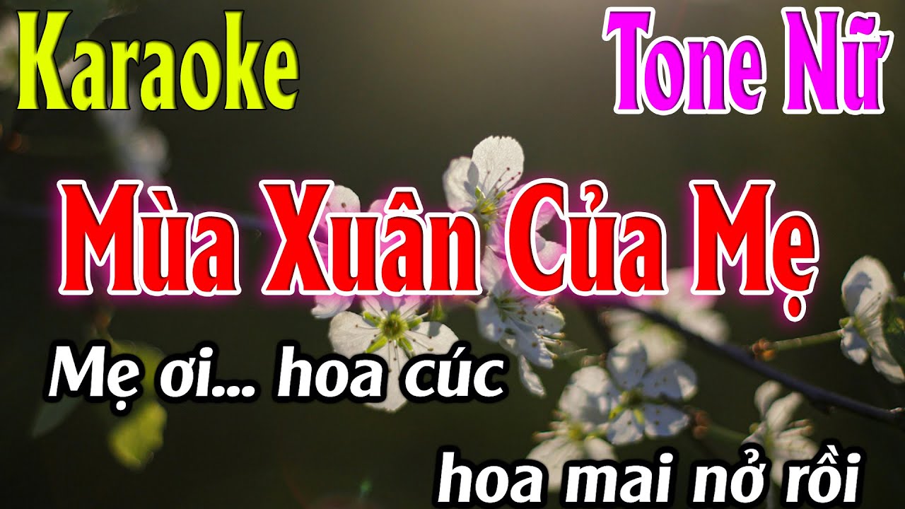 Mùa Xuân Của Mẹ Karaoke Tone Nữ ( G ) Beat Mới | Karaoke Lâm Organ