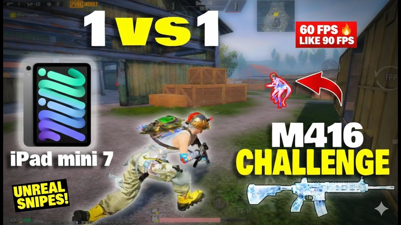 iPad Mini 7 PUBG Test 2026 1v1 M4 TDM God Level Gameplay🔥 & Best Sensitivity!
