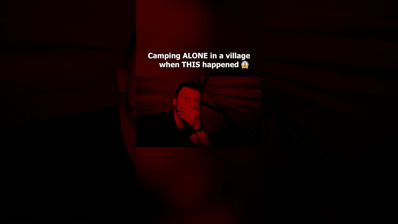 Camping ALONE in a village late at night when something Terrifying happened  #skinwalker  #scary