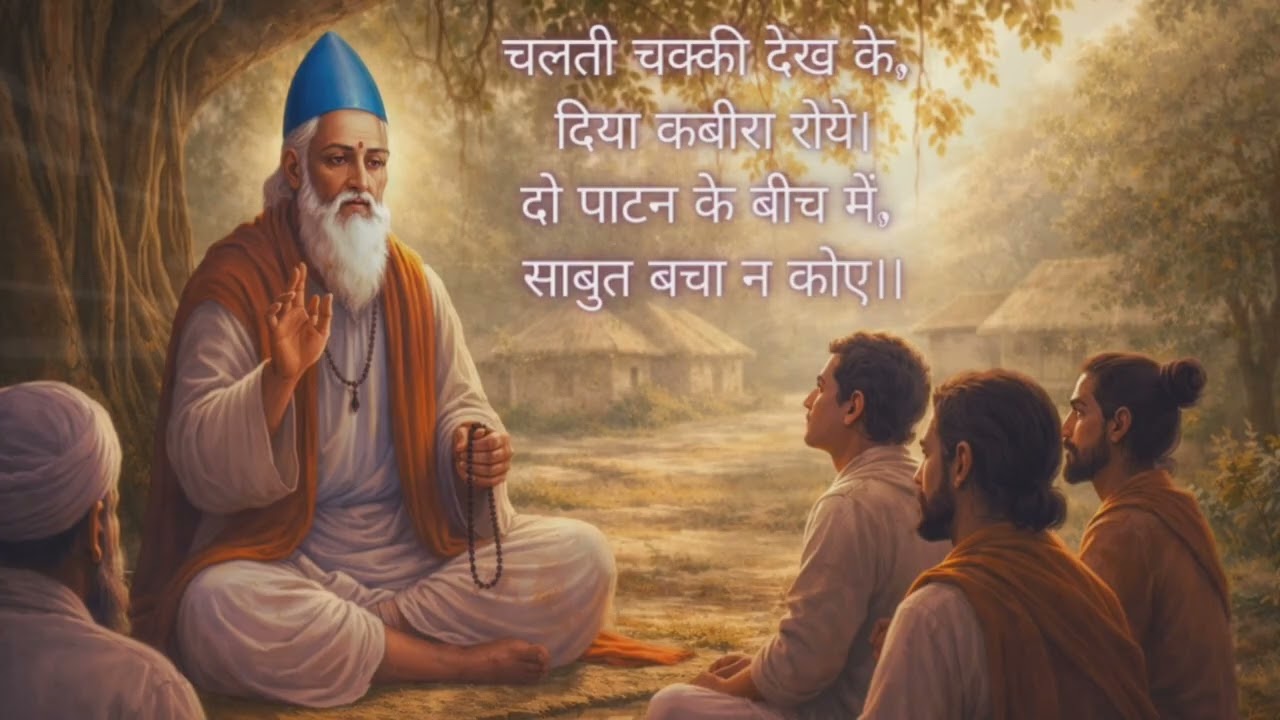 || Kabir Ke Dohe || चलती चक्की देख के, दिया कबीरा रोये।