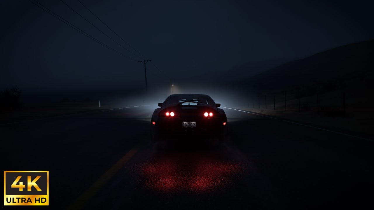 &oslash;neheart x reidenshi - snowfall | 1 hour loop | Rain  sounds | Supra | Night #freedrive