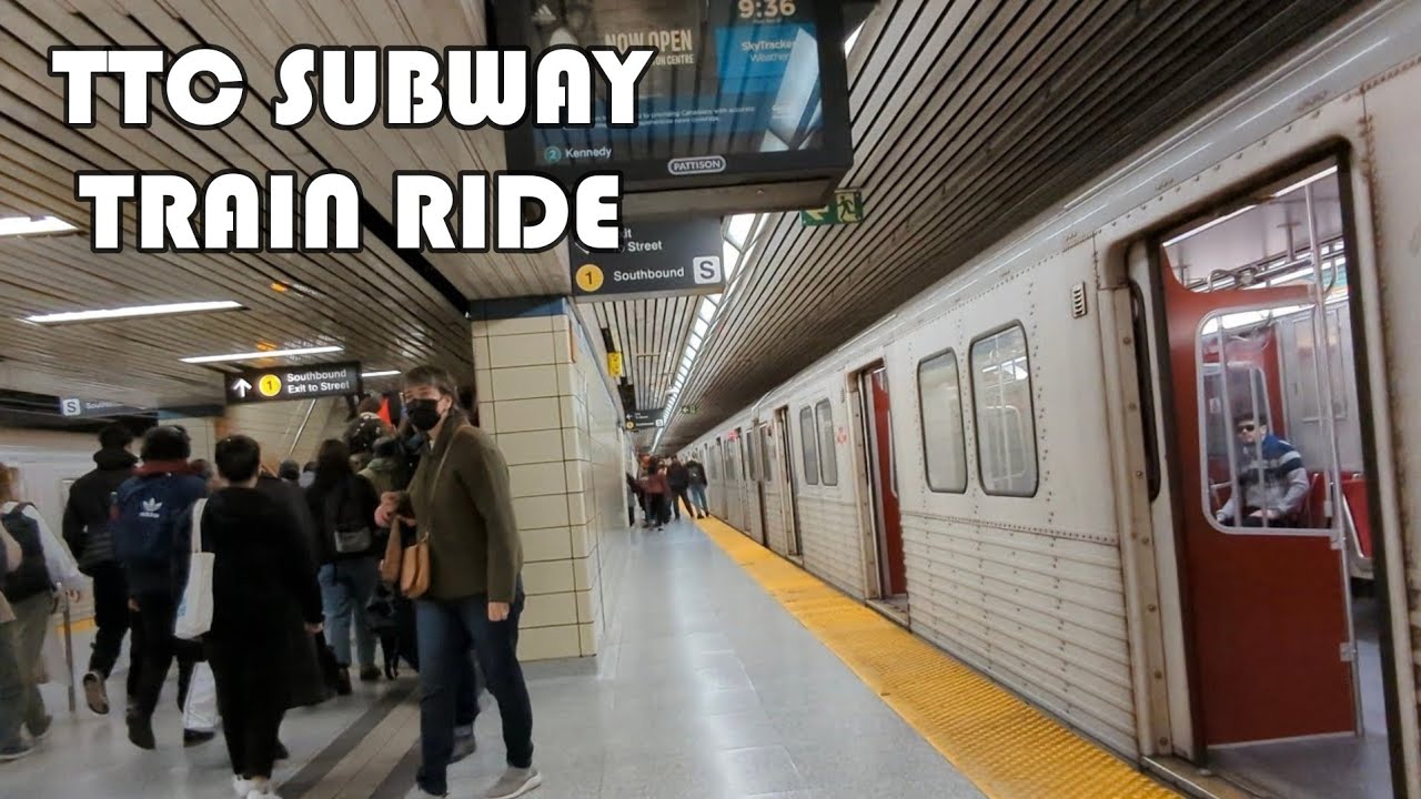 TTC Subway Train Ride From Runnymede Station To Bloor-Yonge Station