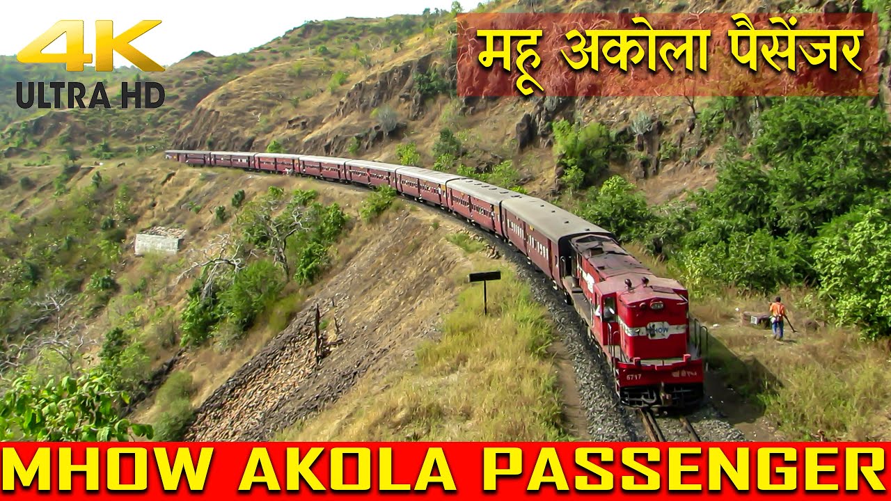MOST BREATHTAKING VIEW Ever !! METRE GAUGE Train Stops and Departs | Brake Test | MHOW AKOLA