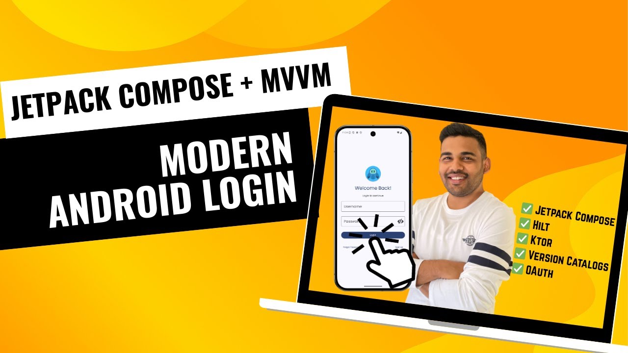 Modern Android Login Template with Jetpack Compose + MVVM