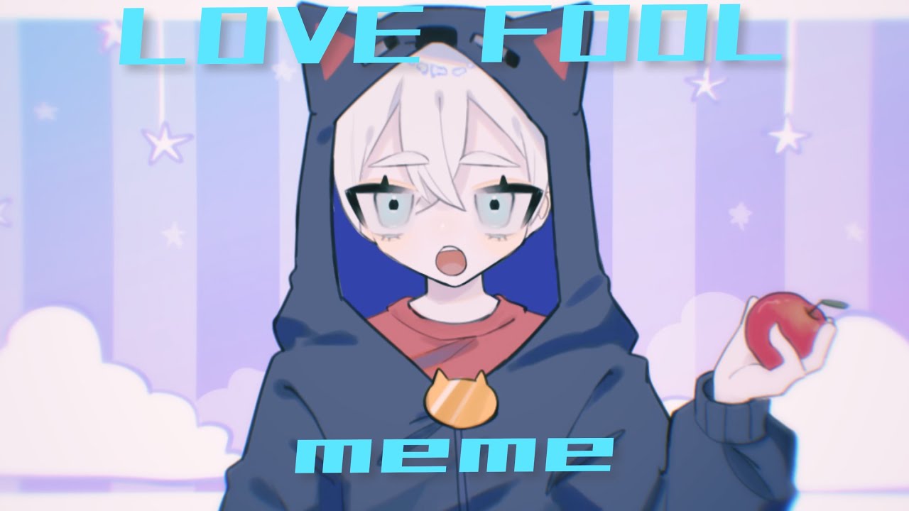 l/o/v/e/ f/o/o/l/ meme【曰/常/糸且/】■手描き