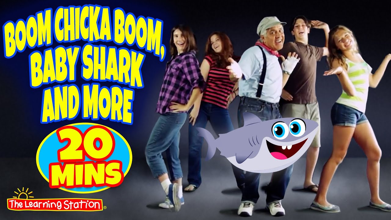 Boom Chicka Boom, Baby Shark and More ♫ 20 Mins of Brain Breaks ♫  Kid Songs by The Learning Station