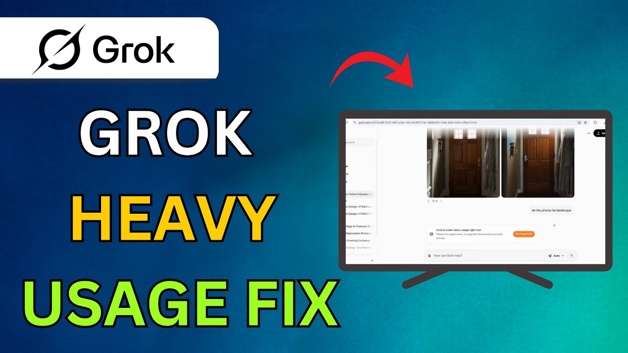 Grok Is Under Heavy Usage: Please try again soon, or upgrade Quick Fix &ndash; Don't Wait! (2026)