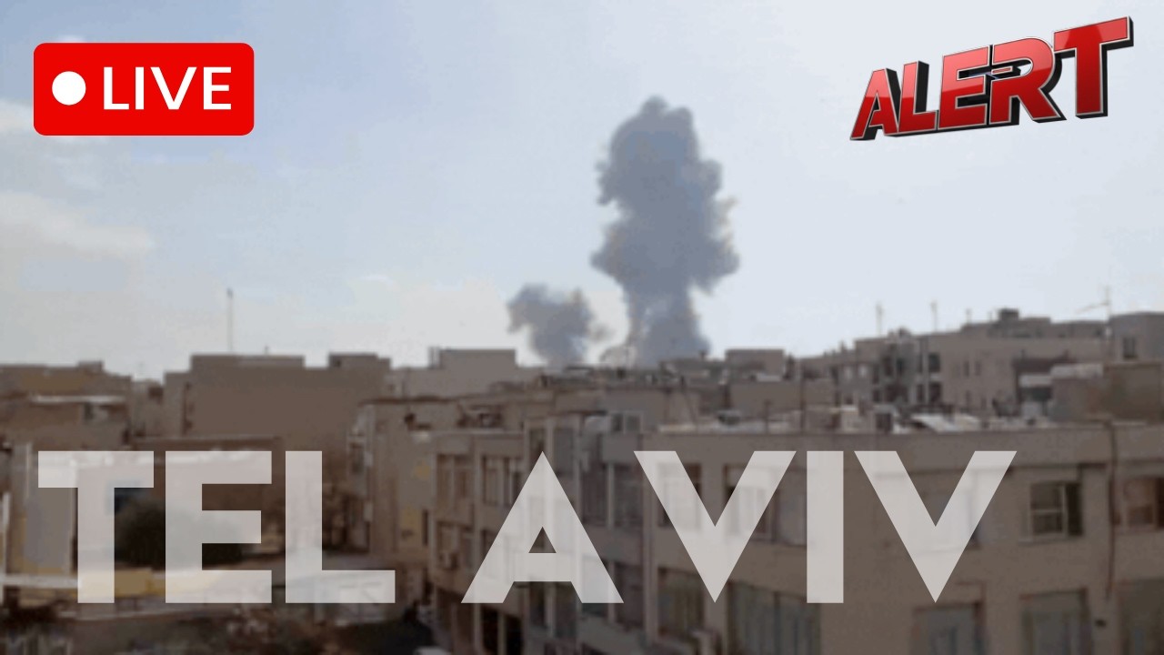WATCH LIVE: Tel Aviv Skyline as Israel Targets &lsquo;Heart of the City&rsquo; in Tehran During Iran War