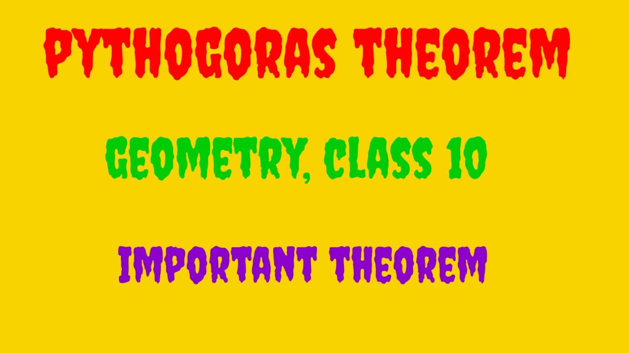 , Pythogoras Theorem | Class 10th |  Geometry |  Maths- 2, @ educational stream | Pythogoras theorem