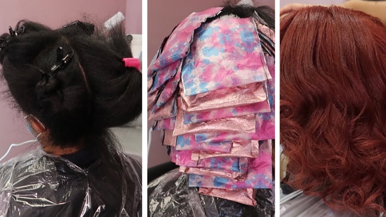 Hair Color Correction | Black to Red Hair | Removing Black Hair color | Cassandra Olivia