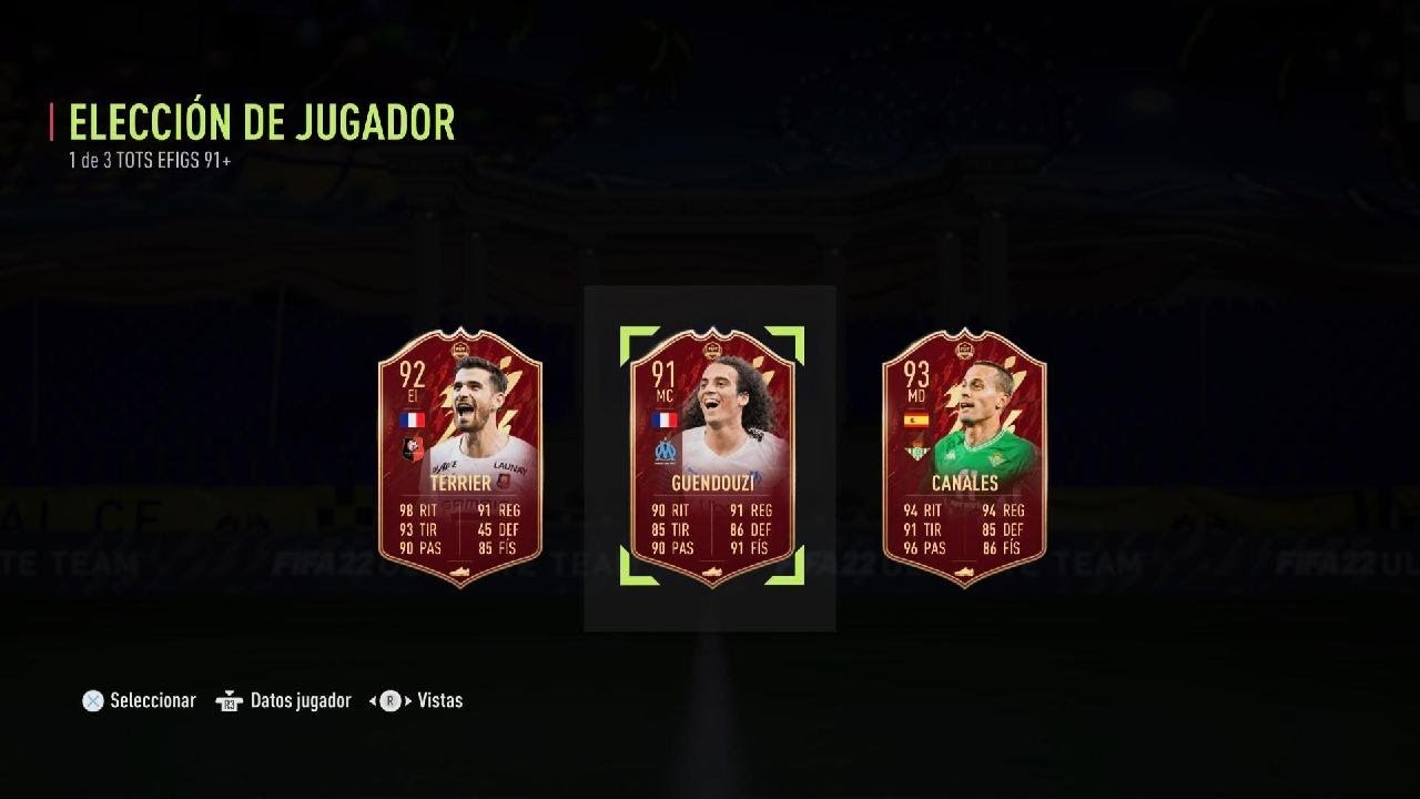 FIFA 22 rojos fut champions y sobres tots ultimate