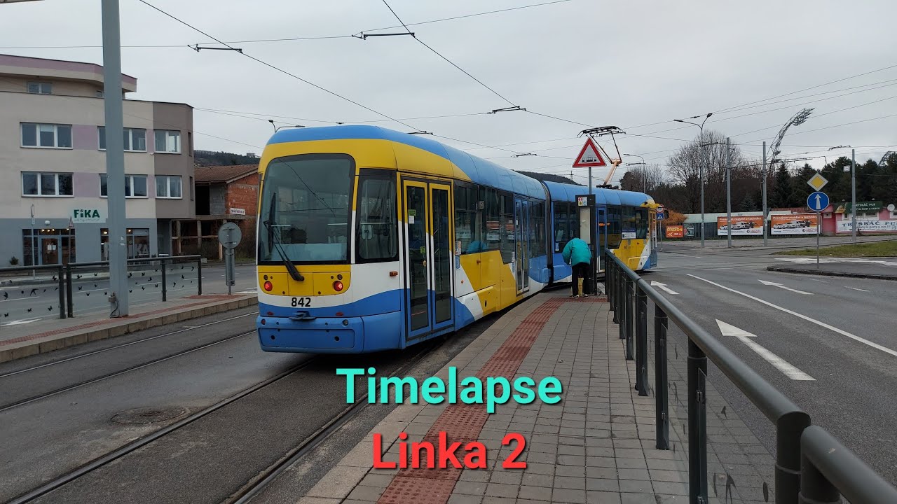 Timelapse: linka 2 • Košice (Staničné námestie - Havlíčkova).