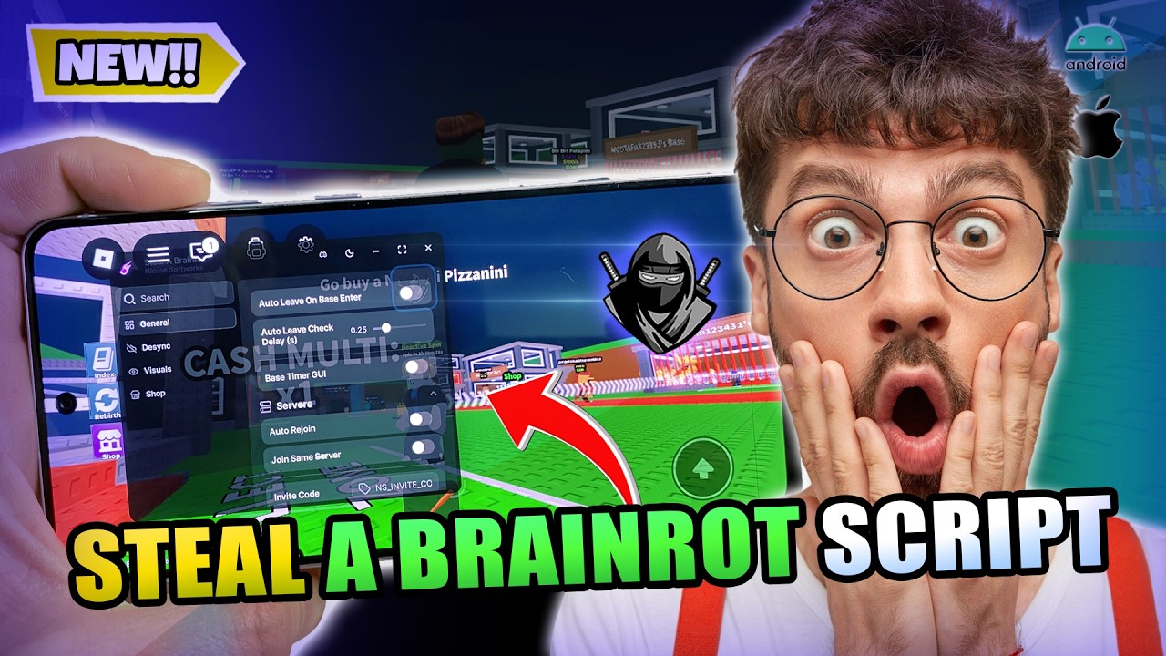 Как получить скрипт Steal a Brainrot для мобильных устройств Roblox &mdash; руководство (iOS Android)