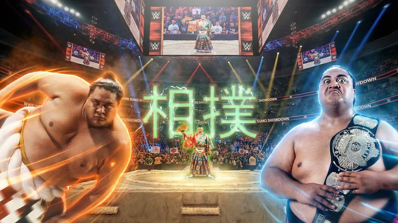 Japanese Sumo & WWE share a 'Script' - Akebono, Yokozuna, Rikishi, Big Show, +more