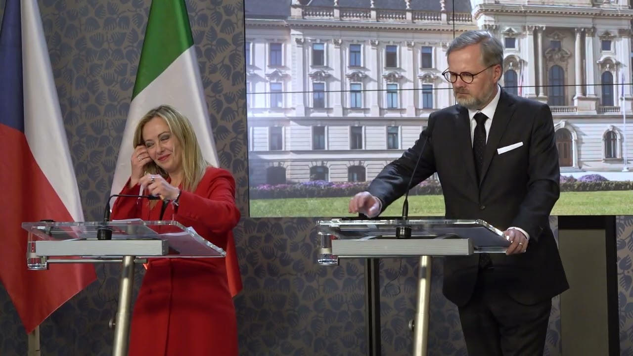Italská premiérka Giorgia Meloni ve středu navštívila Prahu