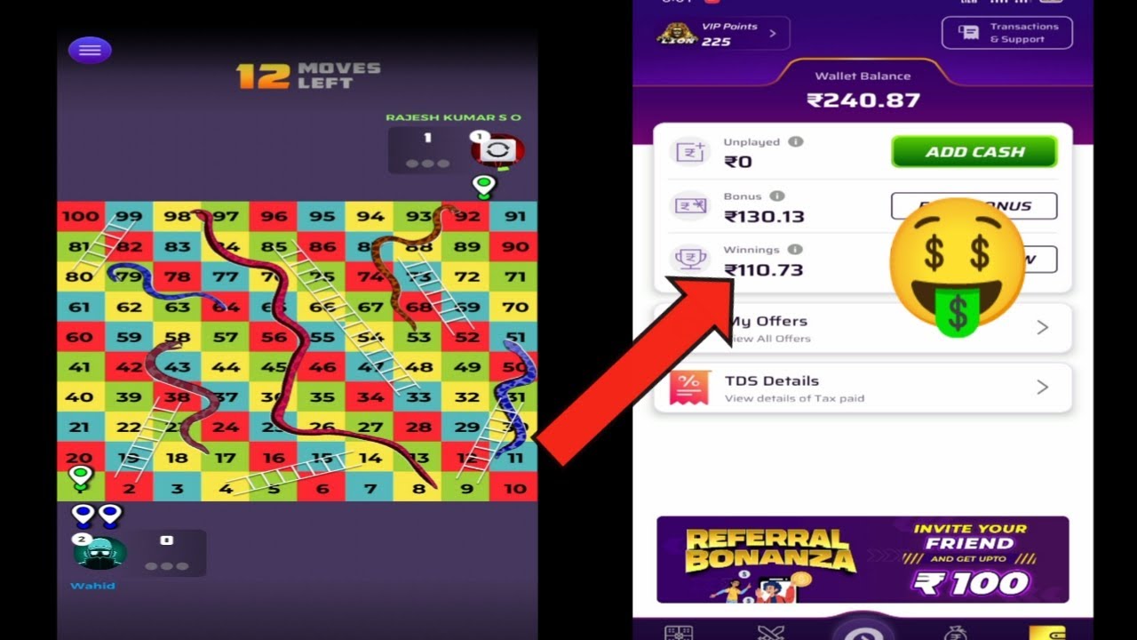 Saamp Sidhi Khel kar achcha khasa profit winzo main 😍