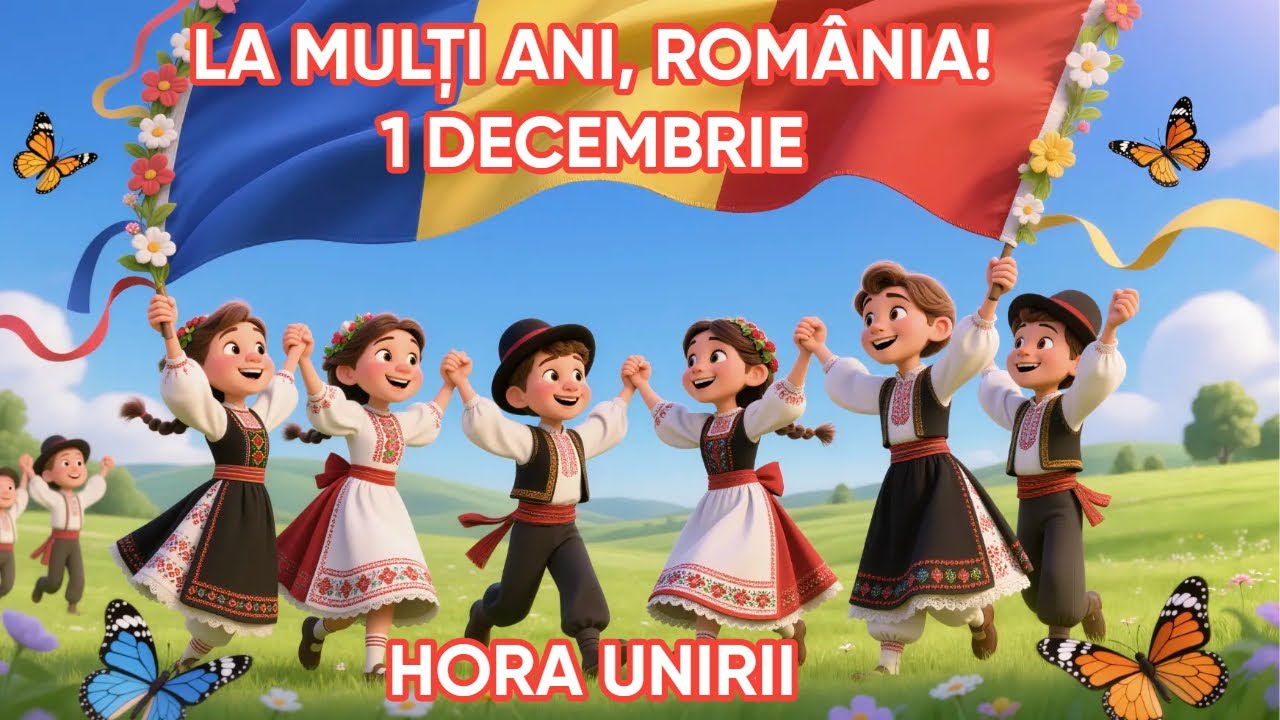 Hora Unirii&ndash; La mulți ani, Rom&acirc;nia! 1 Decembrie - c&acirc;ntec patriotic