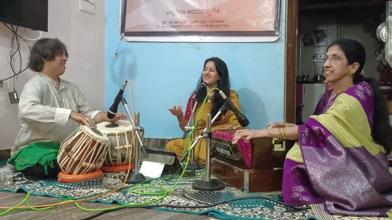 #riyaz munch.Tumak chalat bhajn by Vidisha hegde Tabala Nagaraj Hegde Harmoniam Manorama hegde