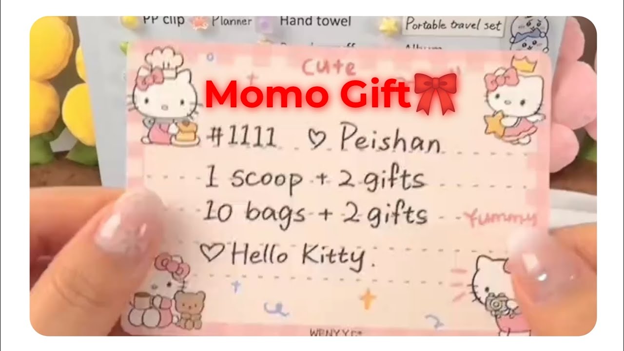 Peishan✨ One scoop/10 bags order packing✨ Momo Gift🎀 #hellokitty #sanrio #mymelody 