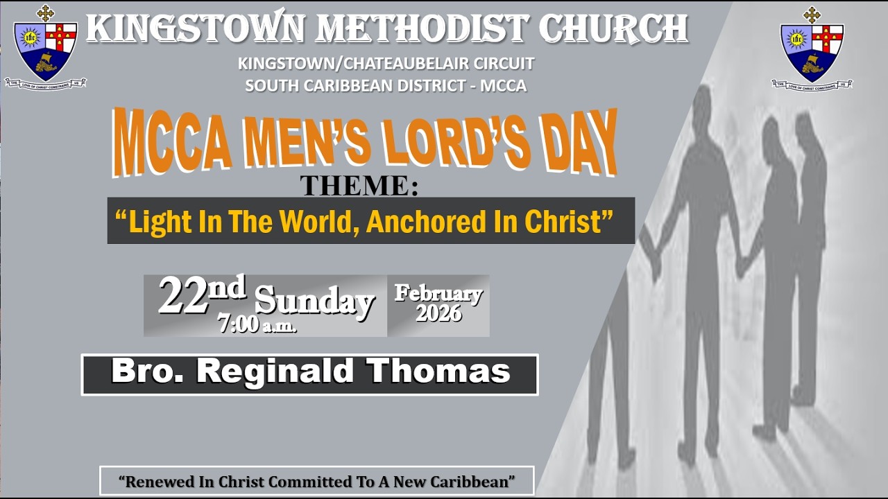 Kingstown Methodist Church MCCA Men's Worship Service - Sunday, February 22nd, 2025, at 7:00 A.M.