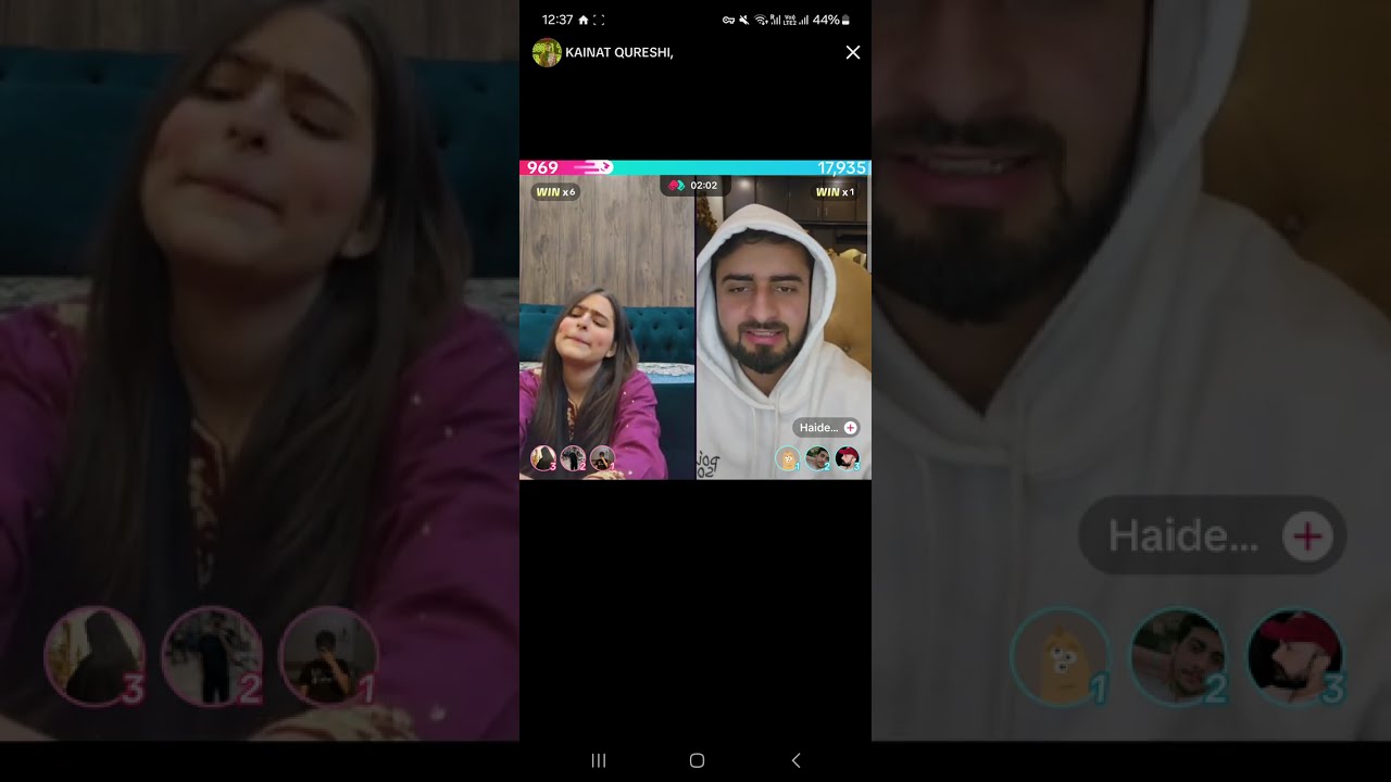 kainat qureshi live tik tok match  11 01 2025